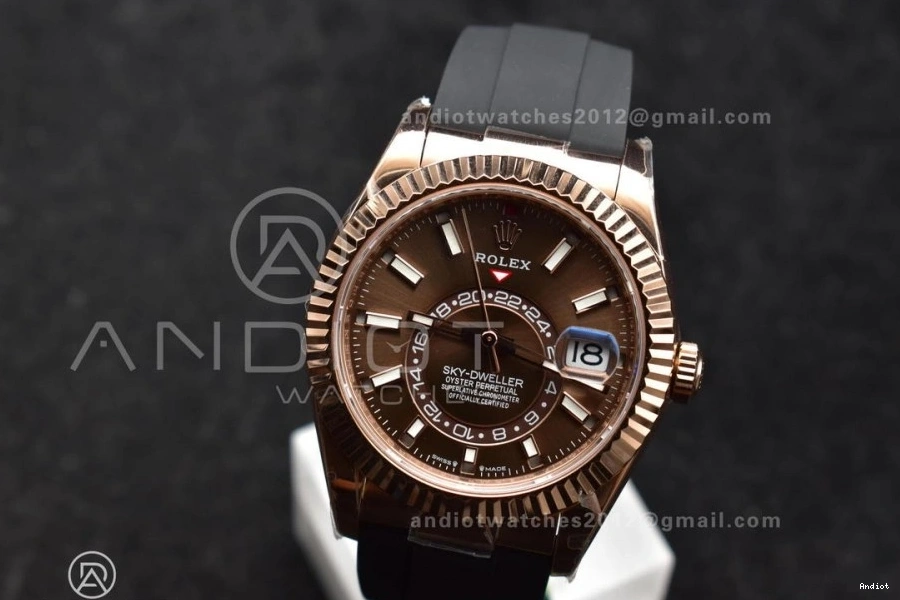 RG Oyster-flex (Gain Sky-Dweller Strap ZF Edition Best Dial 336235 on Brown Weight) 1:1 A23J 0129